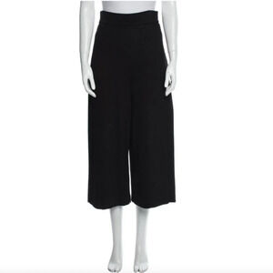 Tibi High Waisted Wide Legged Cropped Slacks
